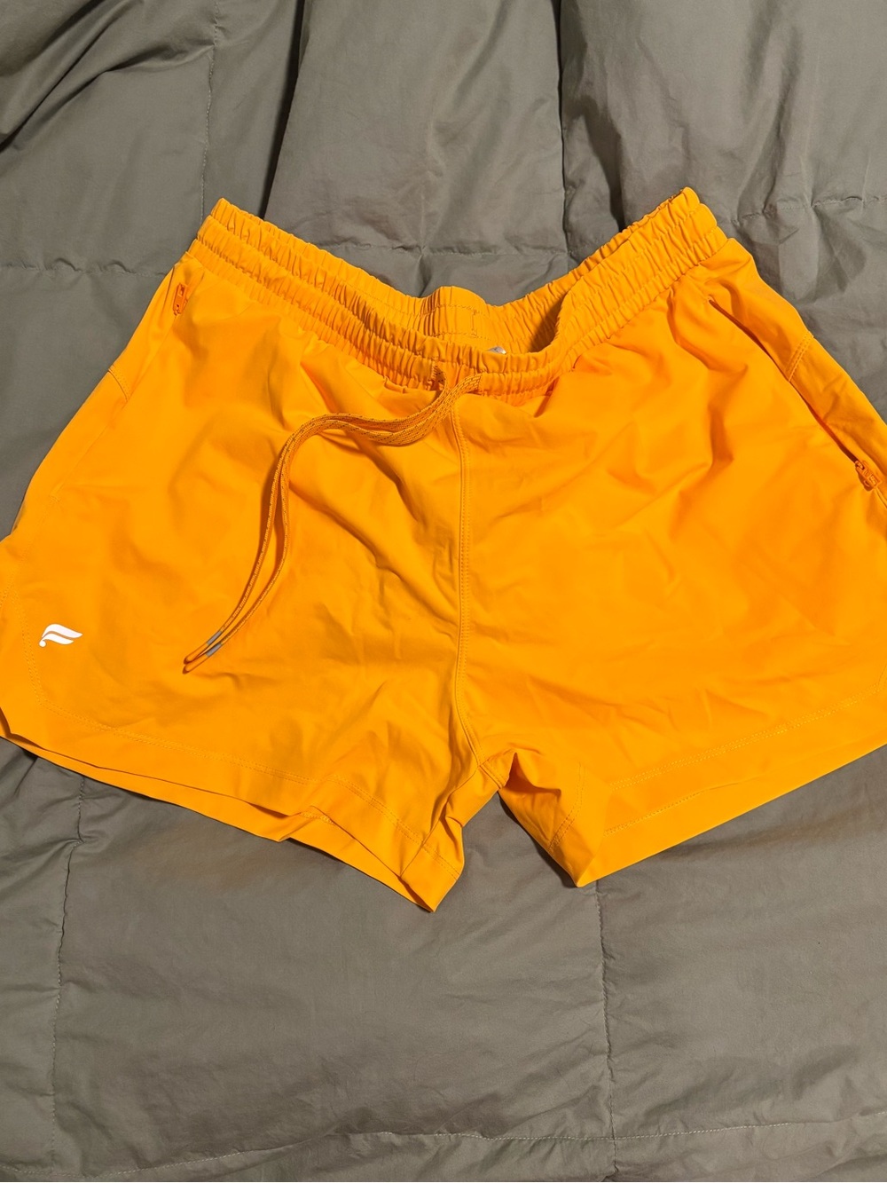 Fabletics Bright Orange Athletic Shorts